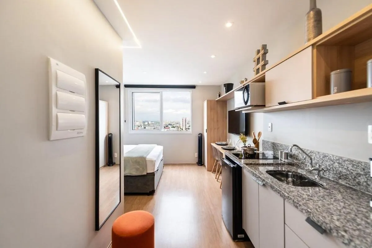 Apartment Studios Modernos Andar Alto 50 M Do Metro Bras Centro Sao Paulo