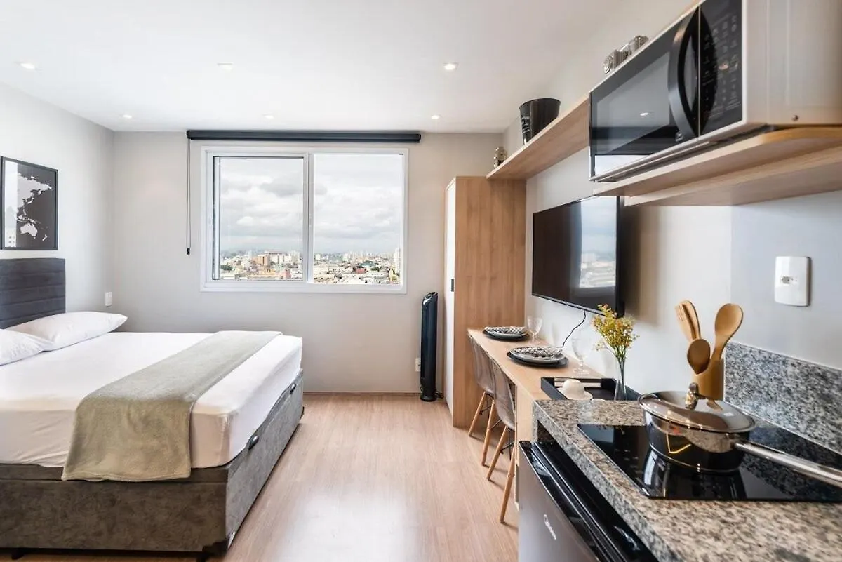 Studios Modernos Andar Alto 50 M Do Metro Bras Centro Sao Paulo Apartment